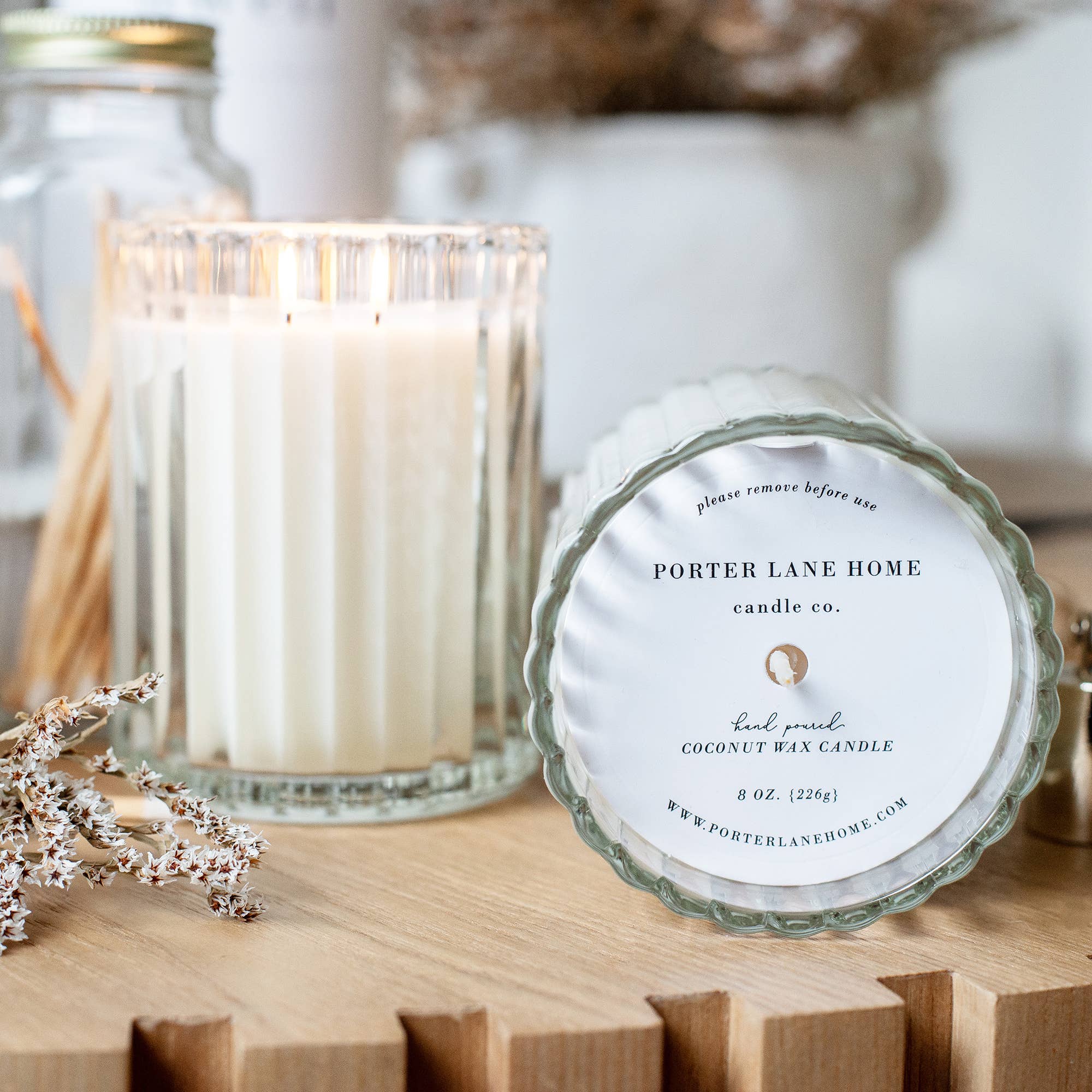 SUGAR | Cashmere + Vanilla Fluted Coconut Wax Candle