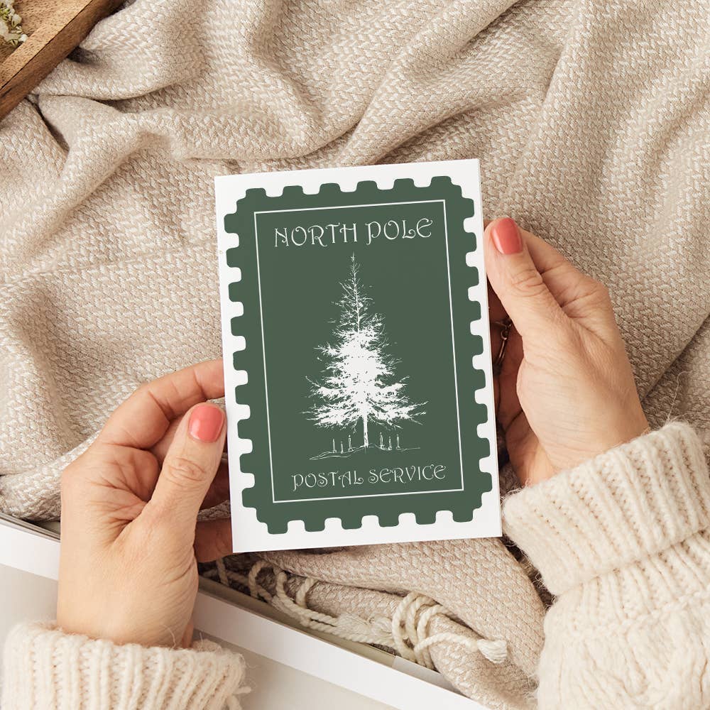 North Pole Tree Greeting Card