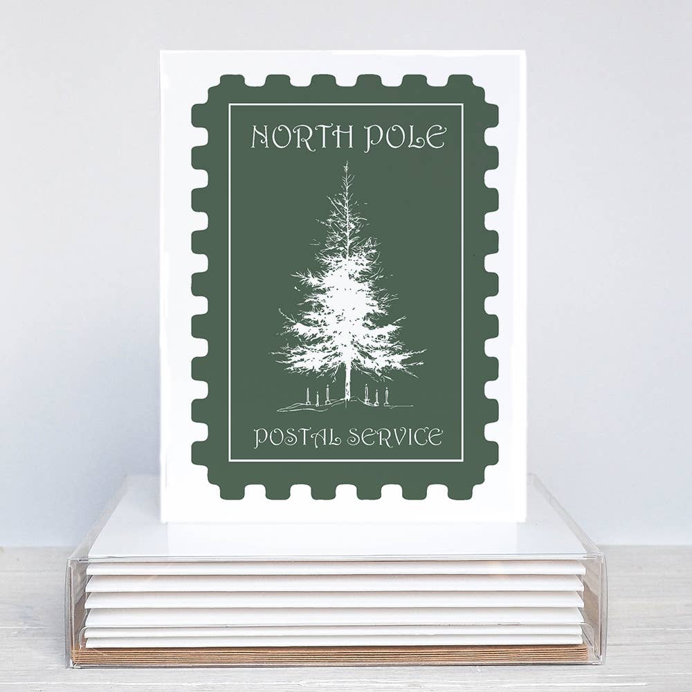 North Pole Tree Greeting Card