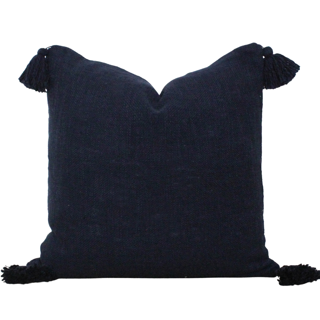 Hand Woven Tassel Pillow Cover