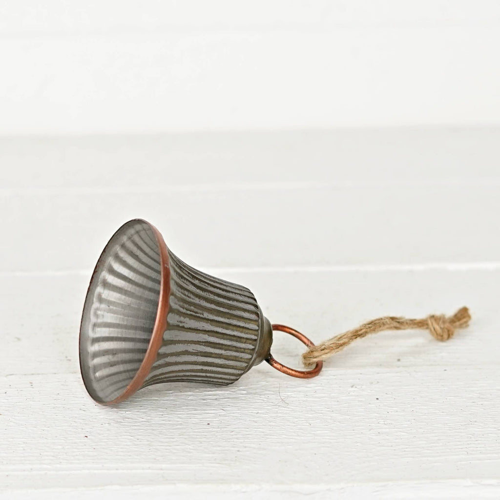 M10230- 4in Copper Washed Bell Ornament