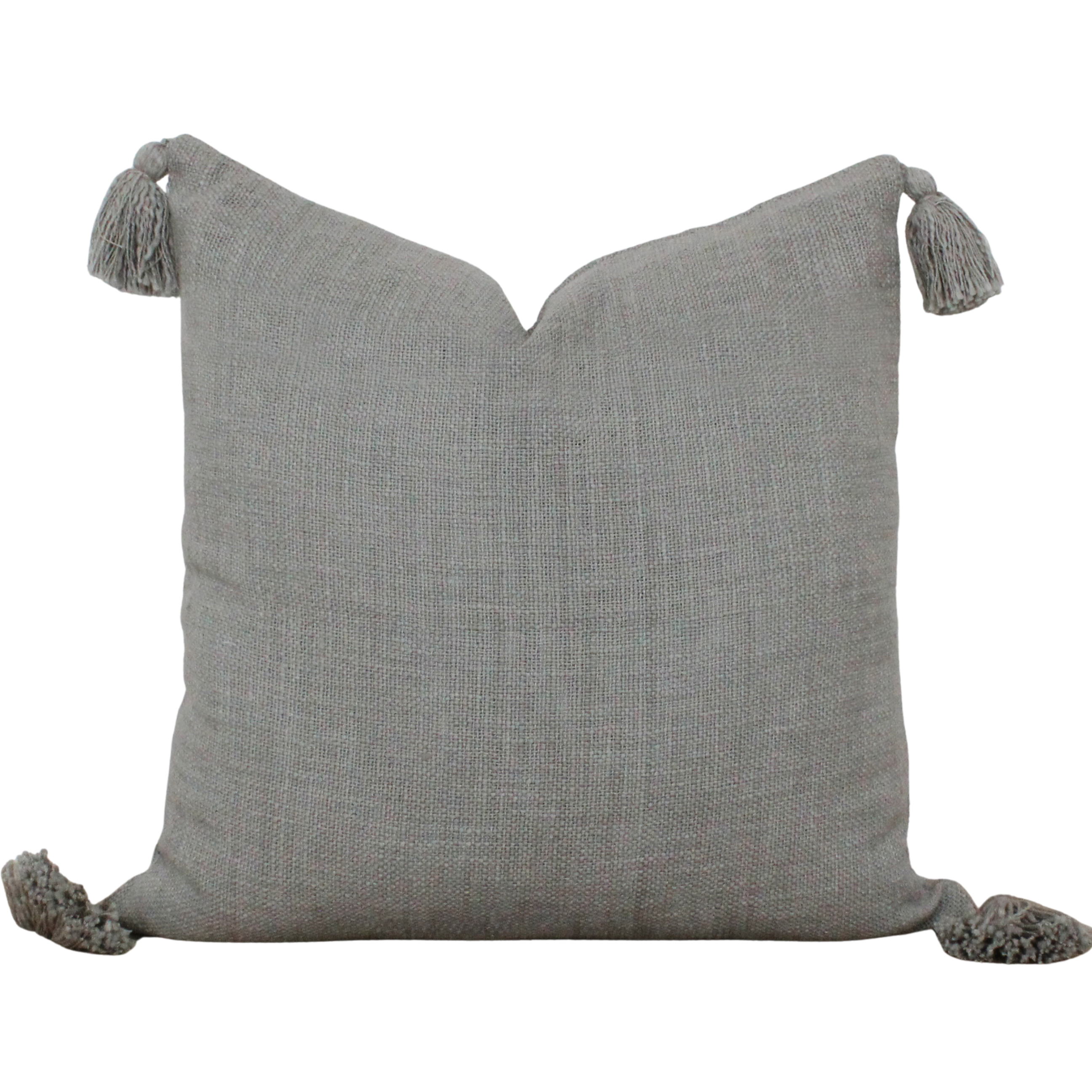 Hand Woven Tassel Pillow Cover