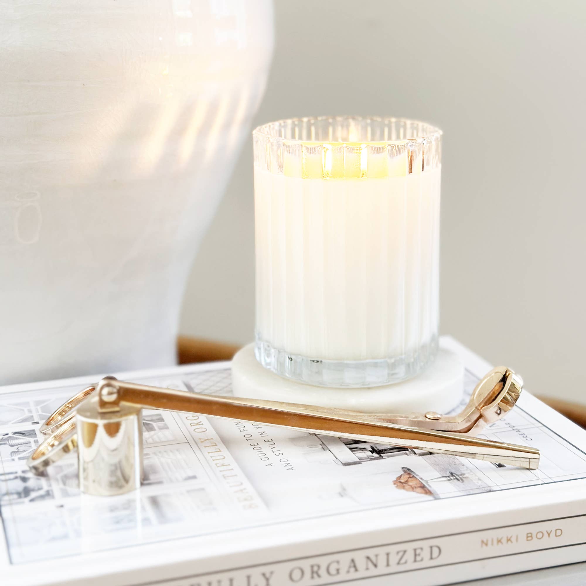 SUGAR | Cashmere + Vanilla Fluted Coconut Wax Candle