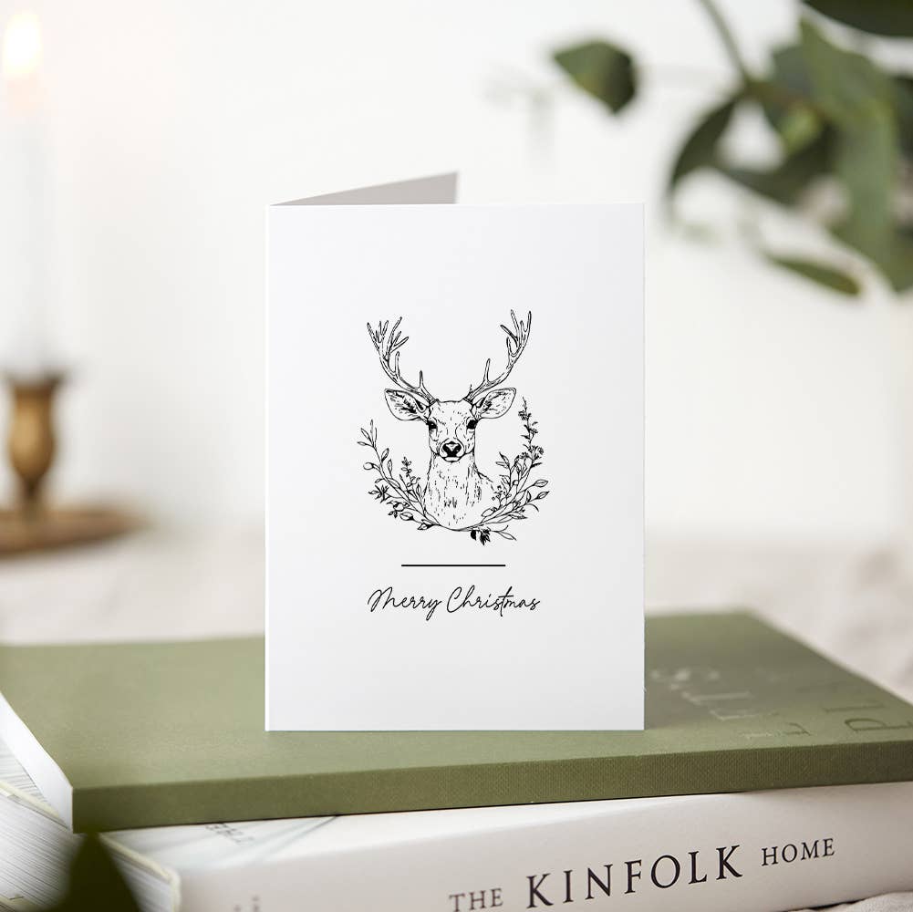 Merry Christmas Deer Greeting Card