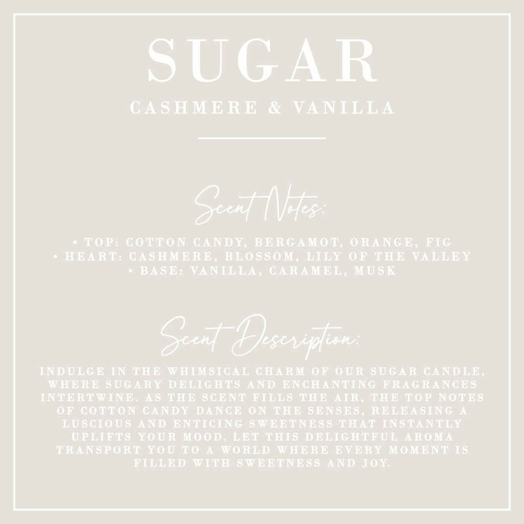 SUGAR | Cashmere + Vanilla Fluted Coconut Wax Candle