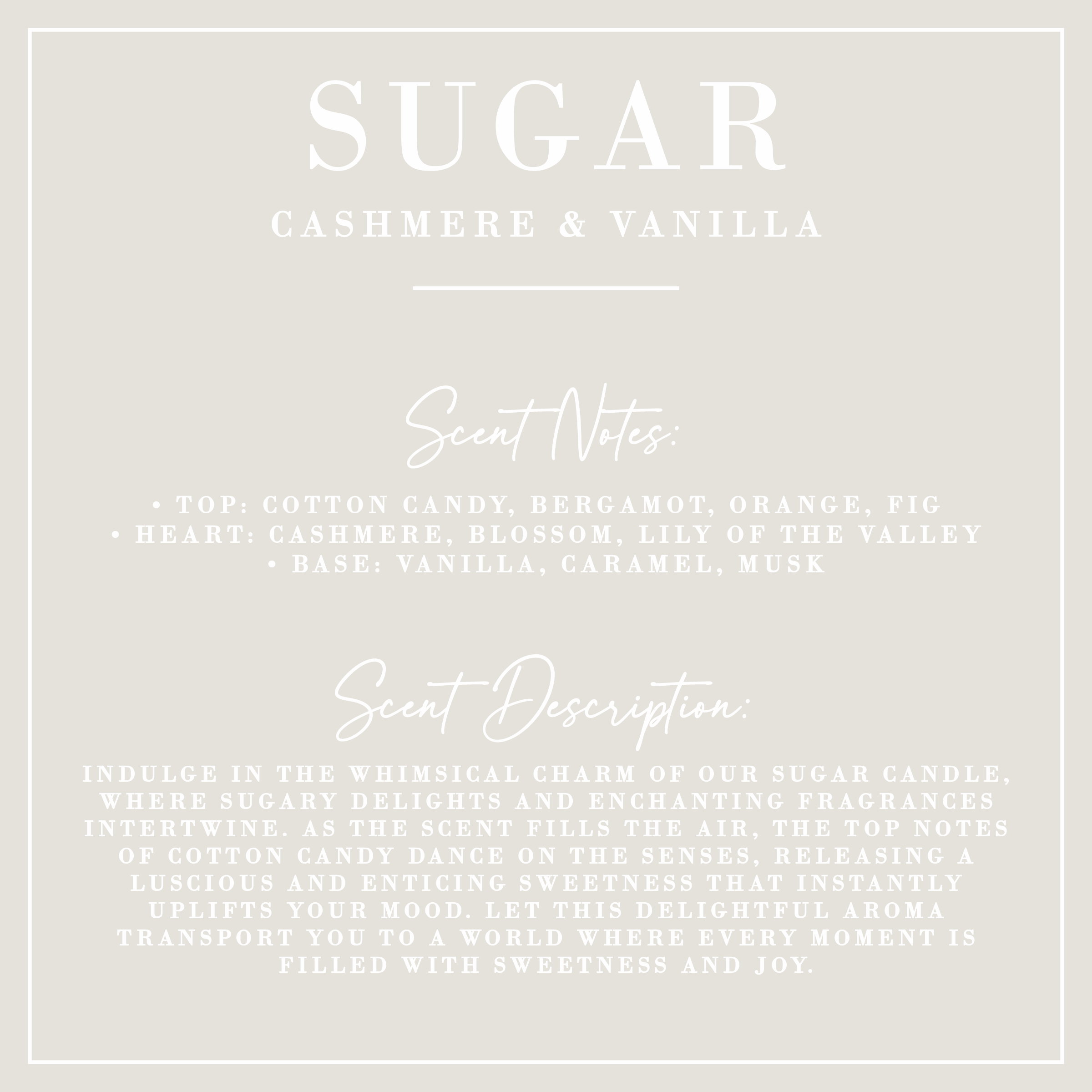 SUGAR | Cashmere + Vanilla Fluted Coconut Wax Candle